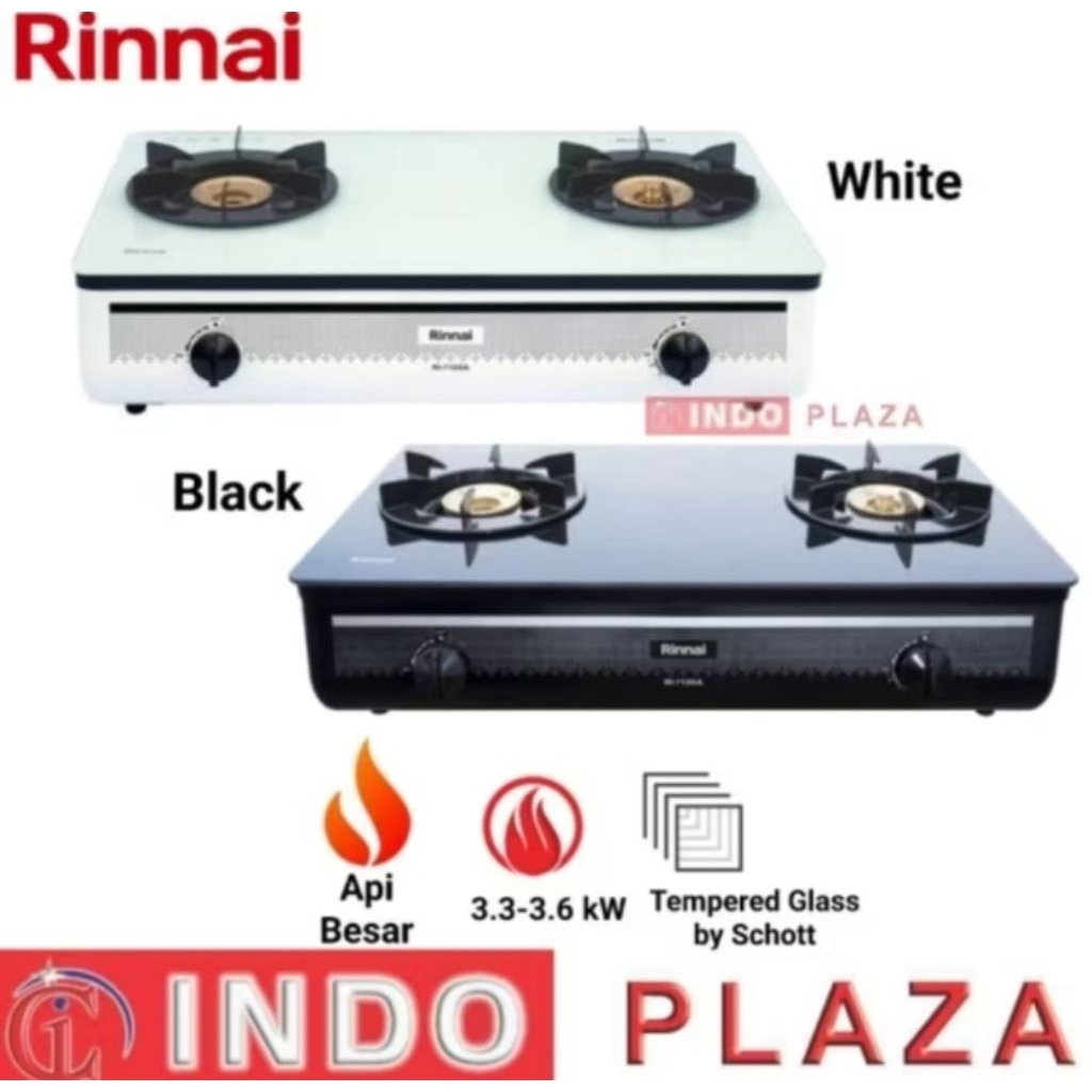 KOMPOR GAS 2 TUNGKU RINNAI RI-712GA / KOMPOR RINNAI 2 TUNGKU