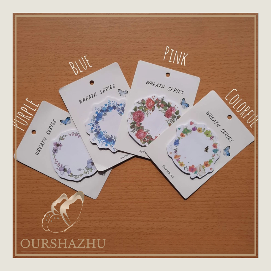 

Sticky Note Floral Frame