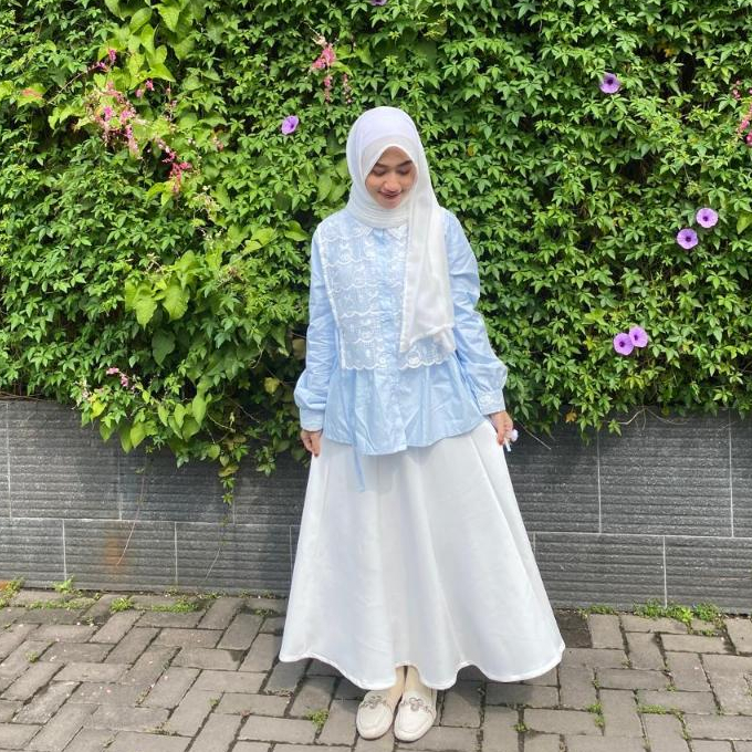 Thrift/preloved rok korean vintage maxi (KODE A)