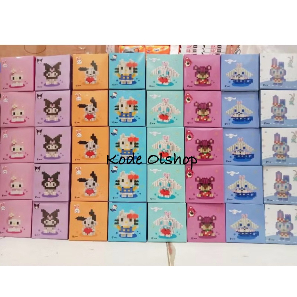 Kode Pcb - Mainan Mini Block Lego Sanrio Karakter / Mini Brick Lego Karakter Sanrio Lucu
