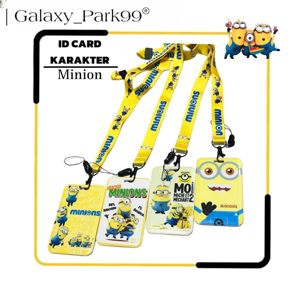 

Id Card Holder Karakter | Tali Gantungan Name Tag | Tempat Kartu Photocard | Name Tag Lanyard Karakter Minion [GLX]