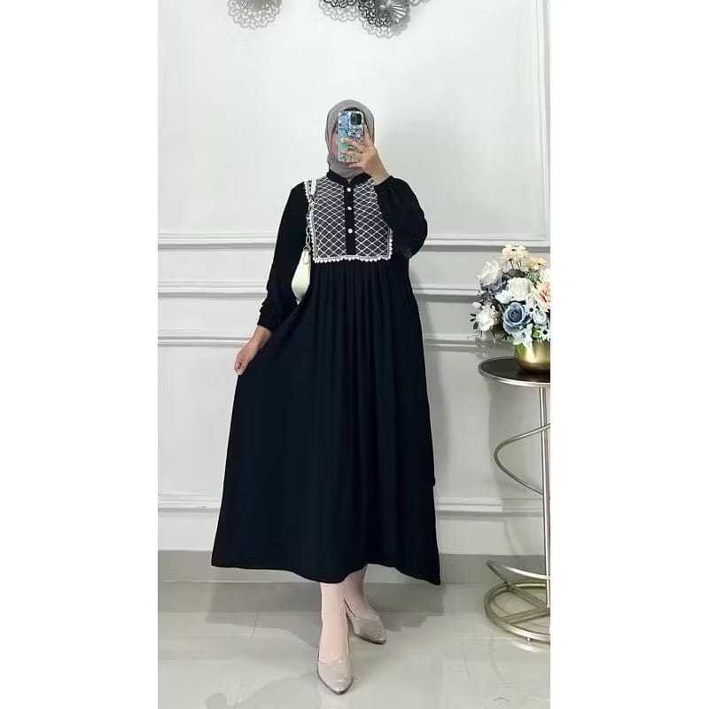 Gamis turkey premium | 100rb dapat 3pcs baju lebaran | dress busui premium Lembut Muslim Dress polos