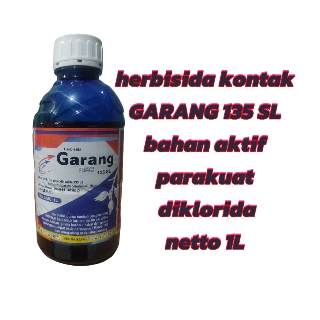 herbisida GARANG 135 SL. kemasan 1L. racun kontak untuk semua rumput baik daun lebar, sempit maupun 