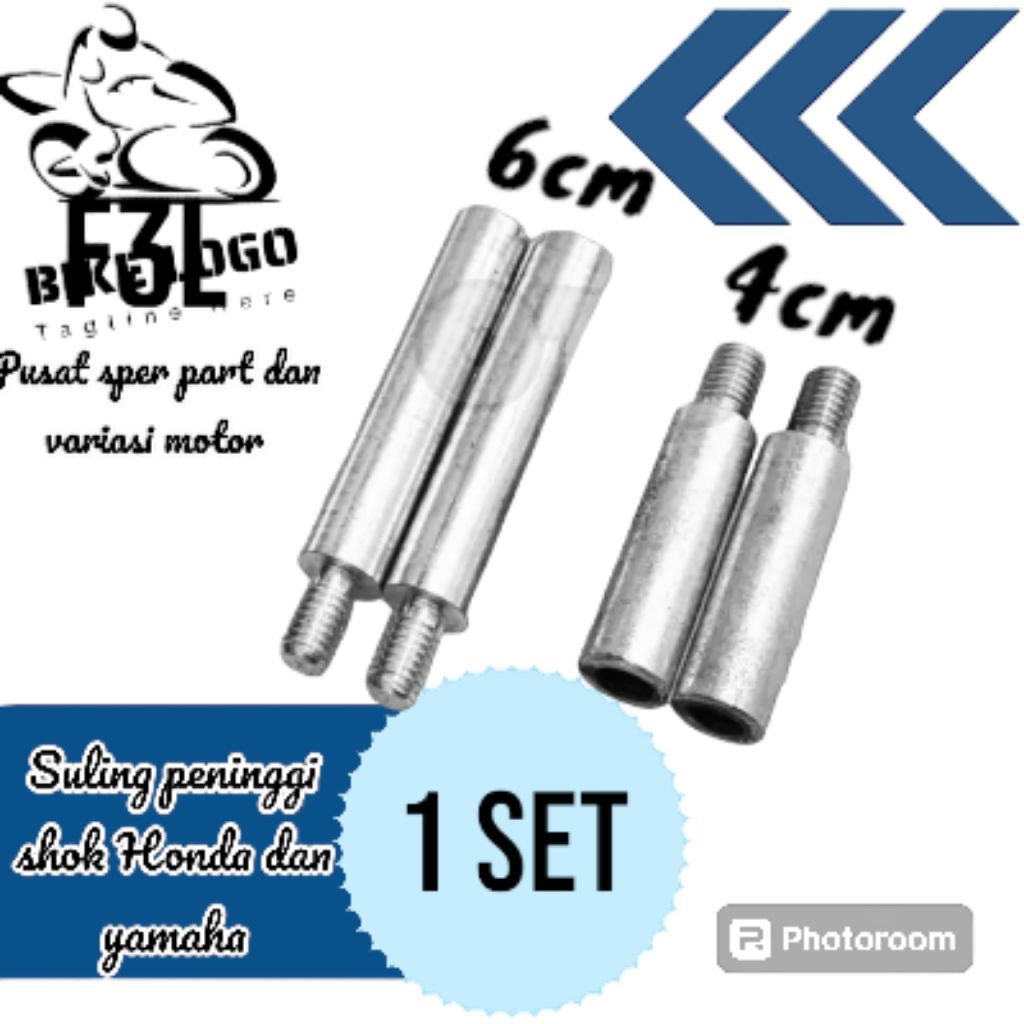 peninggi shock depan Honda&Yamaha untuk universal matik /motor bebek dll UK 4 cm,5 cm dan 6cm  1 set