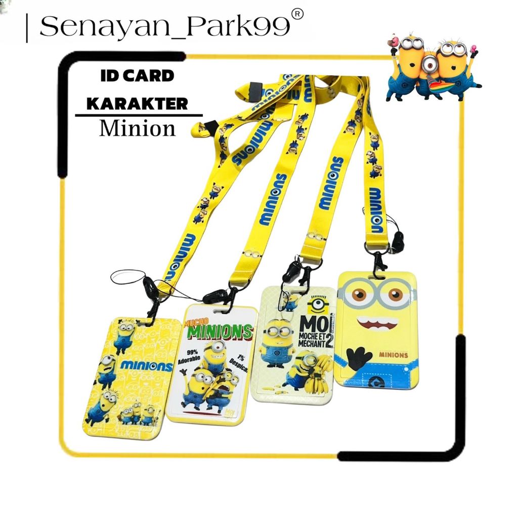 

Id Card Holder Karakter | Tali Gantungan Name Tag | Tempat Kartu Photocard | Name Tag Lanyard Karakter Minion [SEN]