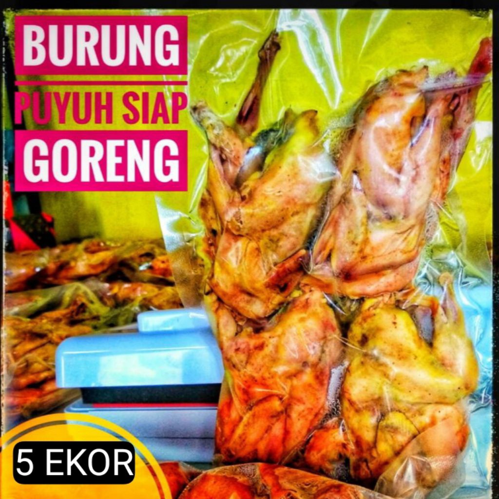 

puyuh ungkep spesial siap goreng jaminan gurih dan nagih