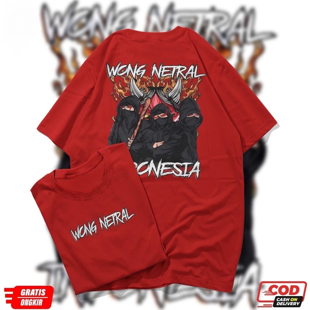 KAOS Wong Netral KAOS DISTRO Wong Netral KAOS PRIA WANITA