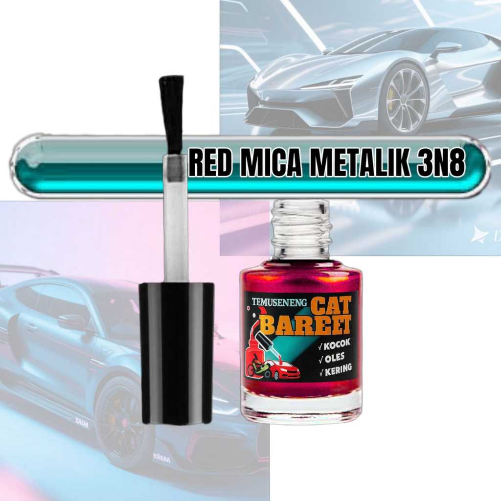Sanstore05 3N8 Cat Red Mica Metalik Merah Vios Yaris Cat Red Metalik Mobil Cat Penghilang Baret