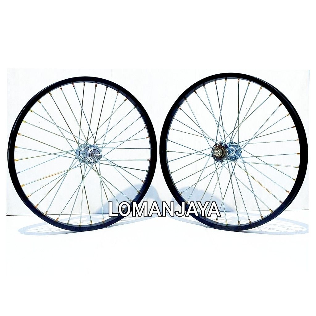Velg/Rim Wheelset Alloy 20 inch Depan Belakang Sepeda Bmx Mini Lipat Exotic