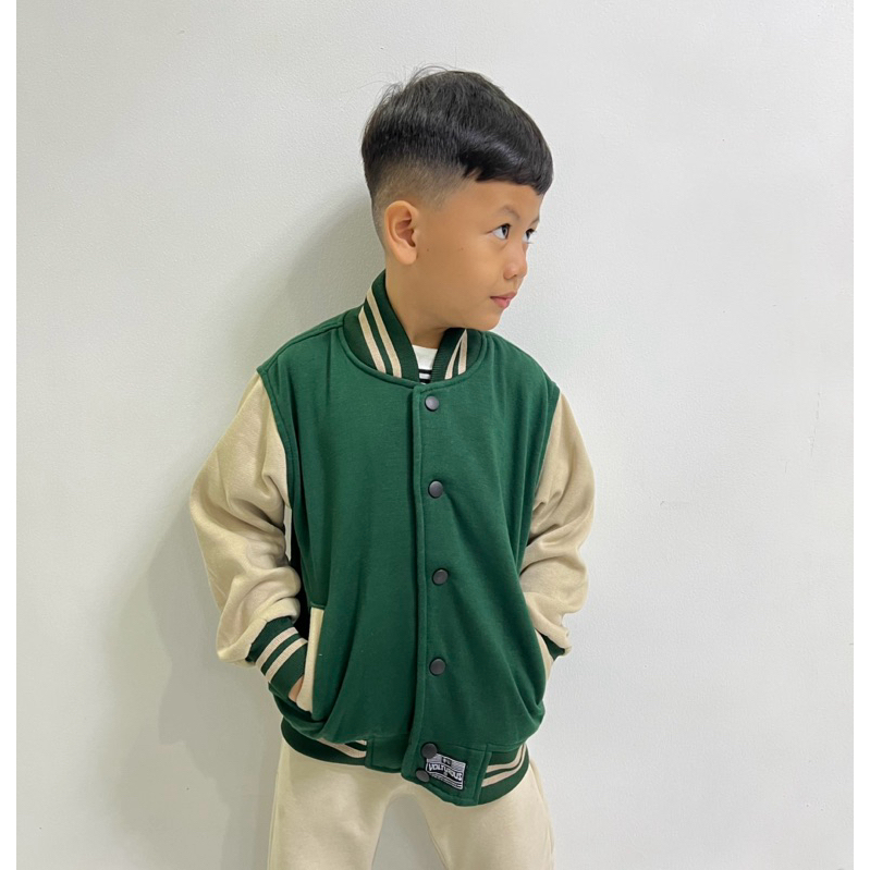 VOLTUROUS JAKET VARSITY ANAK POLOS UNISEX