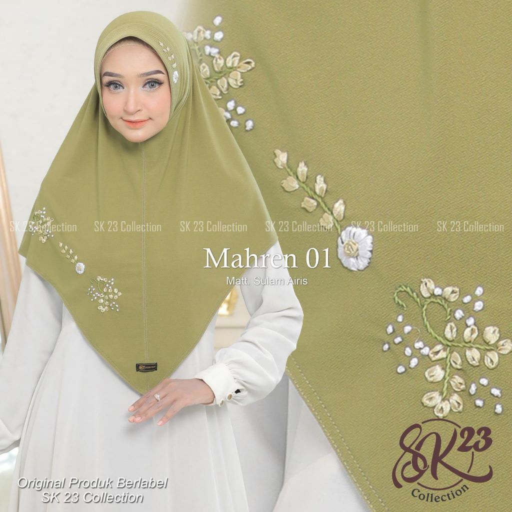 Jilbab Instan Bordil MAHREN 01 Ori Sk23 Collection
