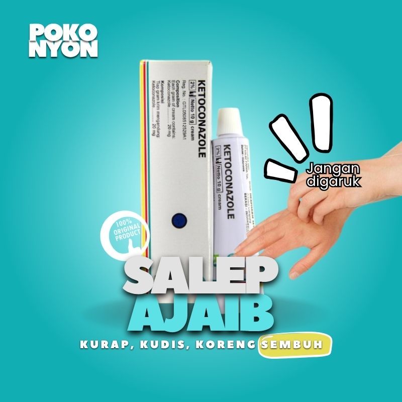 Obat Salep Kurap Gatal Selangkangan Jamur & Alergi Paling Ampuh 100% Sembuh Permanen Ketoconazole