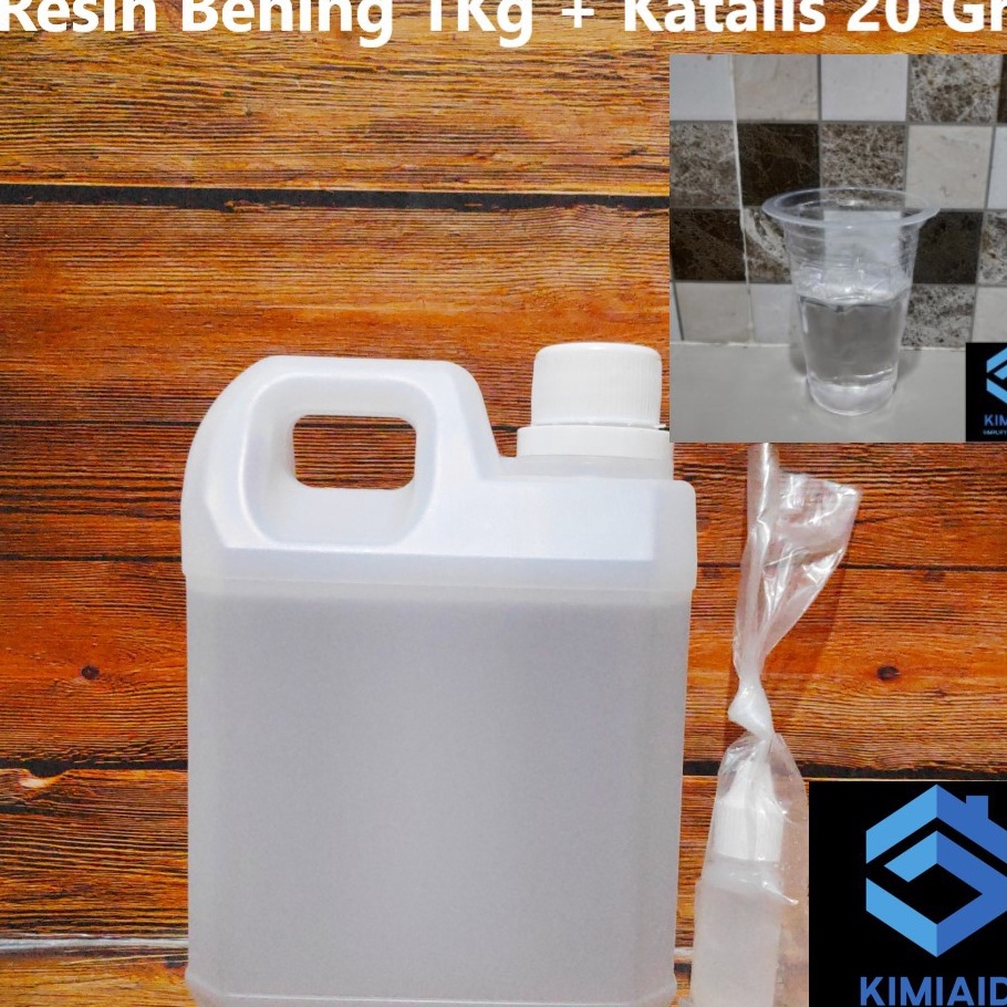Terbaik Resin Bening 1Kg  Katalis 2 Gram  Resin Bening  Resin Polyester  Unsaturated Polyester Resin