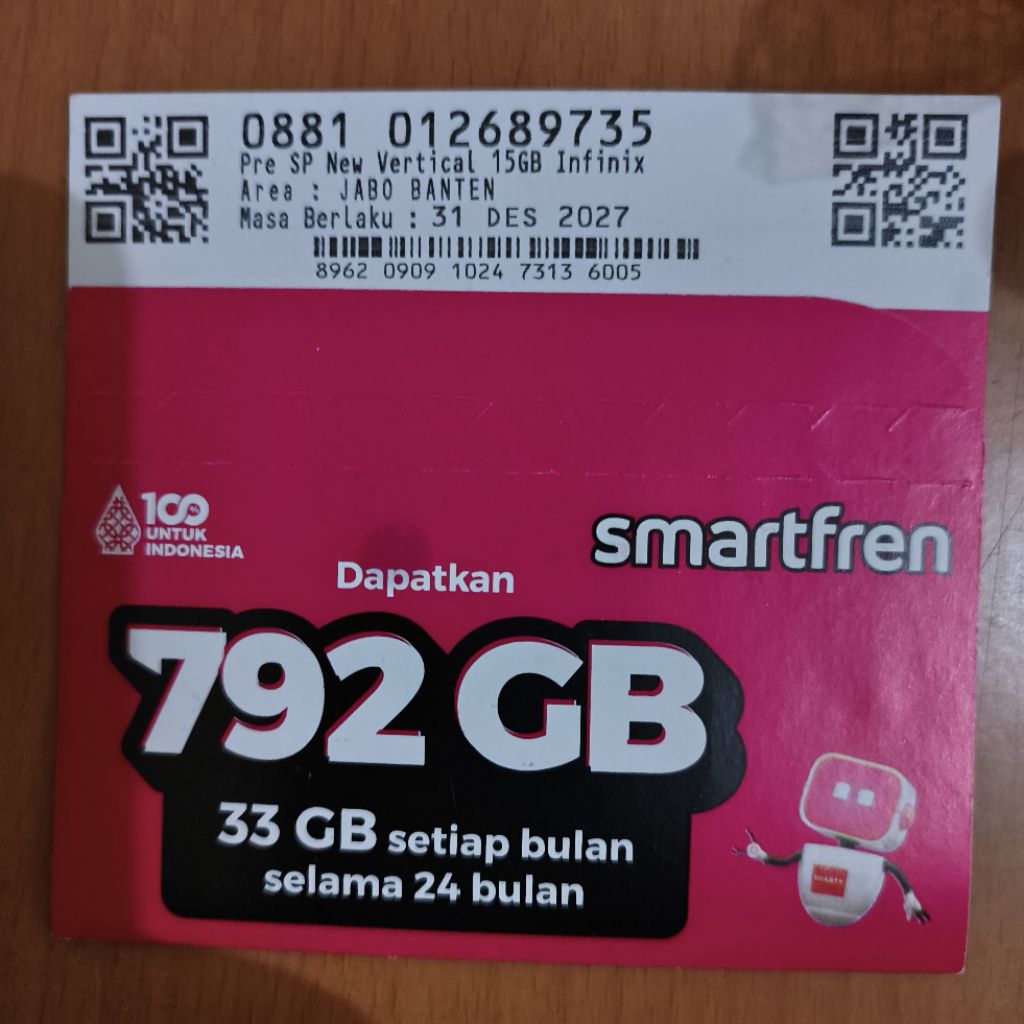 Kartu Perdana Smartfren 792 GB