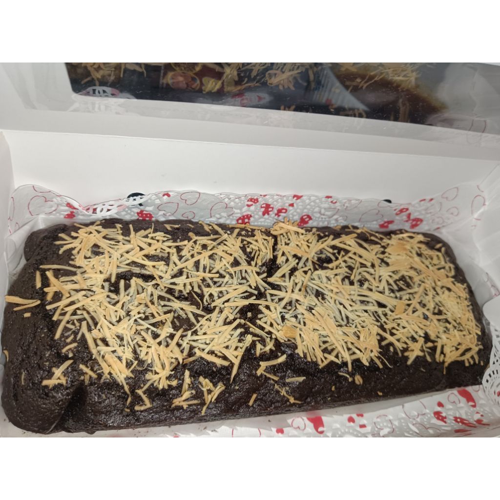 

Fudgy Brownies topping keju