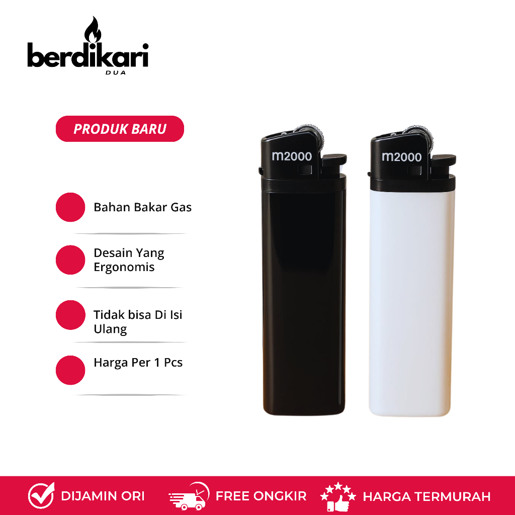 Korek Api Gas Roda M2000 Lighter
