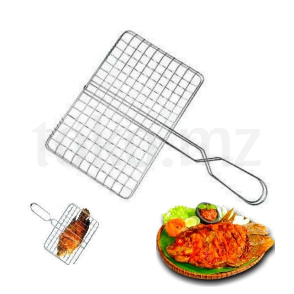 Alat bakar ikan daging barbeque panggangan ikan bakar alas bakar capit bakar pemanggang ikan
