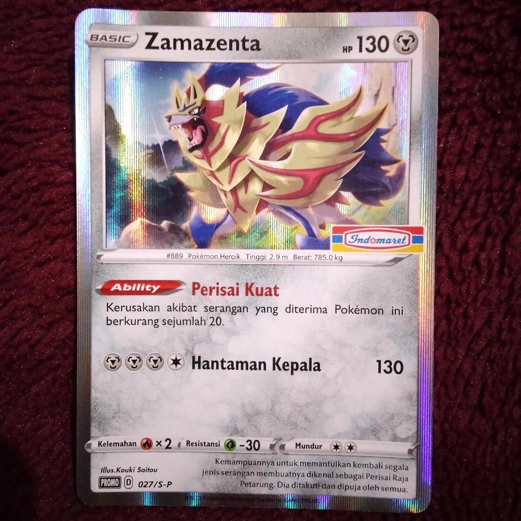 Zamazenta Promo Indomaret 027/S-P - Pokemon TCG Indonesia foil holo
