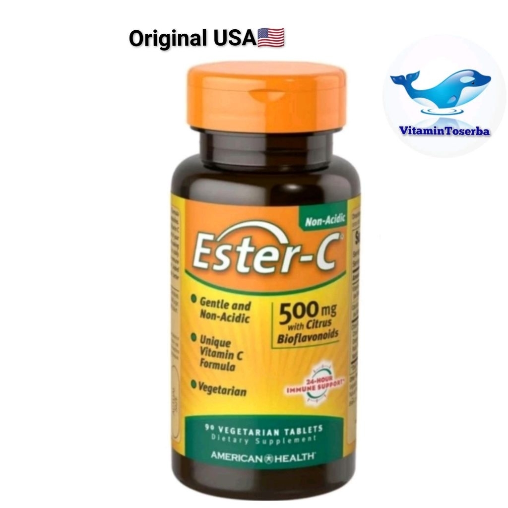 American Health Ester-C 500 mg Ester C 500mg with Citrus Bioflavonoids 225 Vegetarian Tablets
