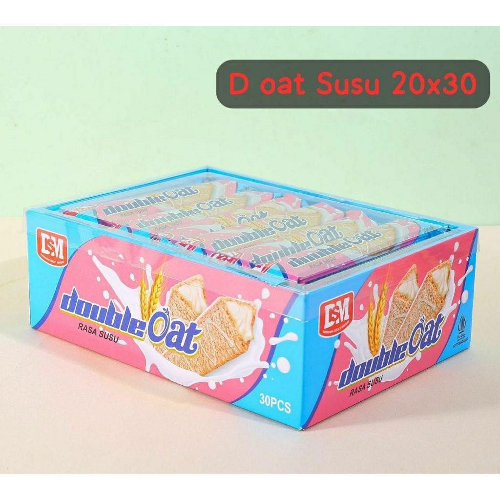 

DSM DOUBLE OAT RASA COKELAT DAN RASA VANILA ISI 30 pcs