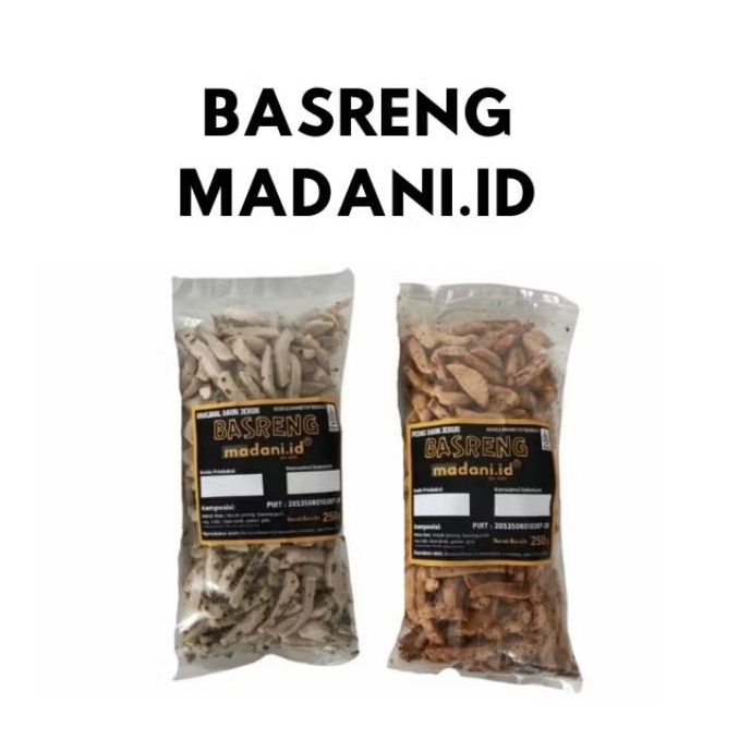 

BASRENG MADANI.ID - BASRENG PEDAS DAUN JERUK 250 GRAM
