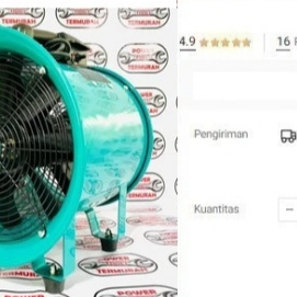 

Blower Ventilator 12" YAMAMAX Portable Exhaust / Exhaust Fan 12 Inch