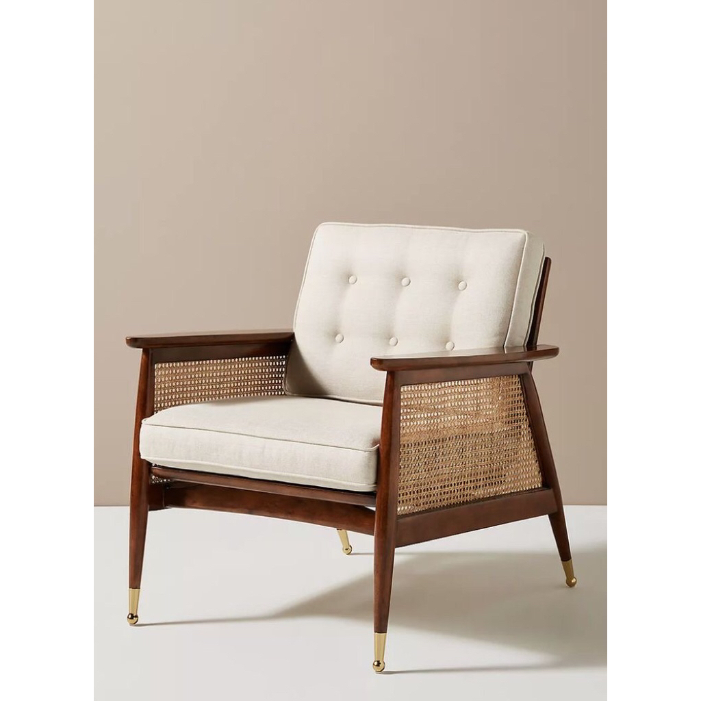 sofa kayu jati sofa minimalis jati rotan sofa single modern