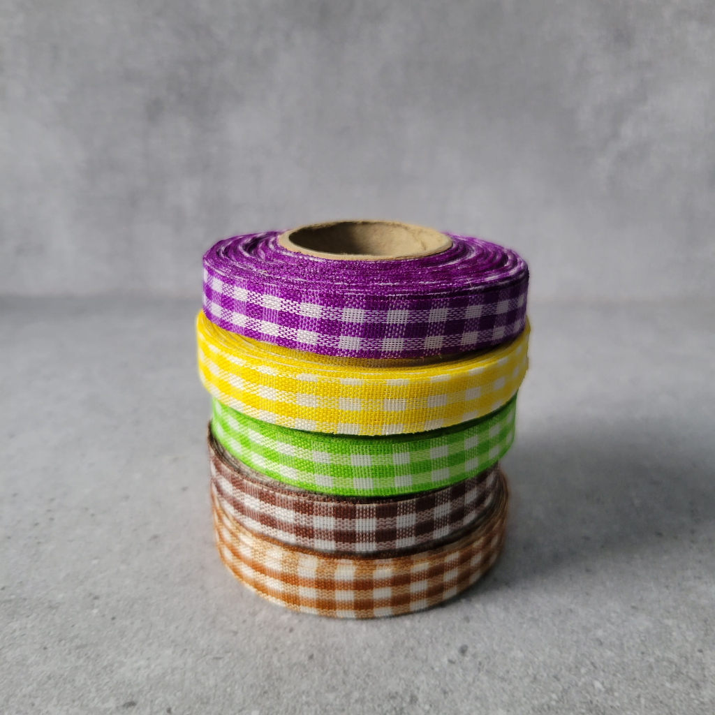 

Pita Motif Kotak Kotak 1/2 Inch (1.2 Cm)