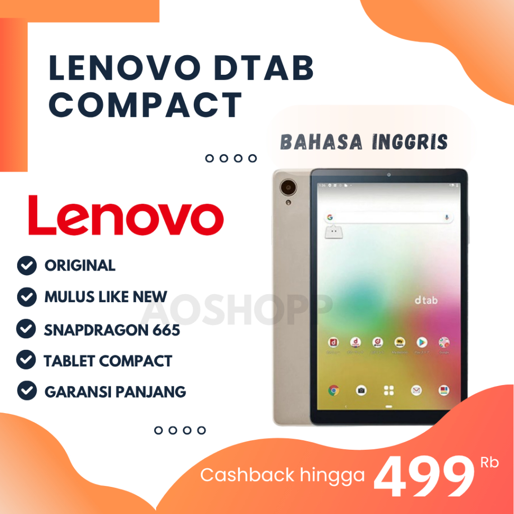 LENOVO Dtab Compact D-42A 8.0 Inch 64GB SECOND ORIGNAL