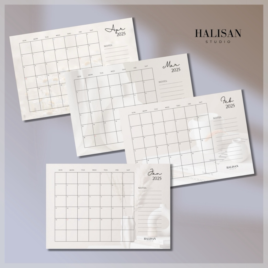 

Kalender Meja 2025 Aesthetic Beige - Calendar Planner Desk 2025 - Kalender Perencana - Home Decor - Dekorasi Meja Minimalis
