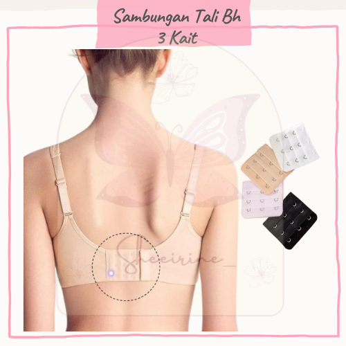 Pengait Bra Tambahan 3 Kait Extension Bra 3 Kait Karet Sambung Bra Bh