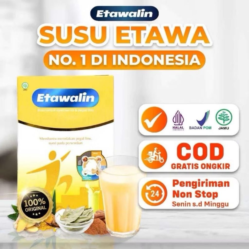 

ETAWALIN - SUSU ETAWA ATASI MASALAH REMATIK ASAM URAT DAN NYERI SENDI PADA TULANG