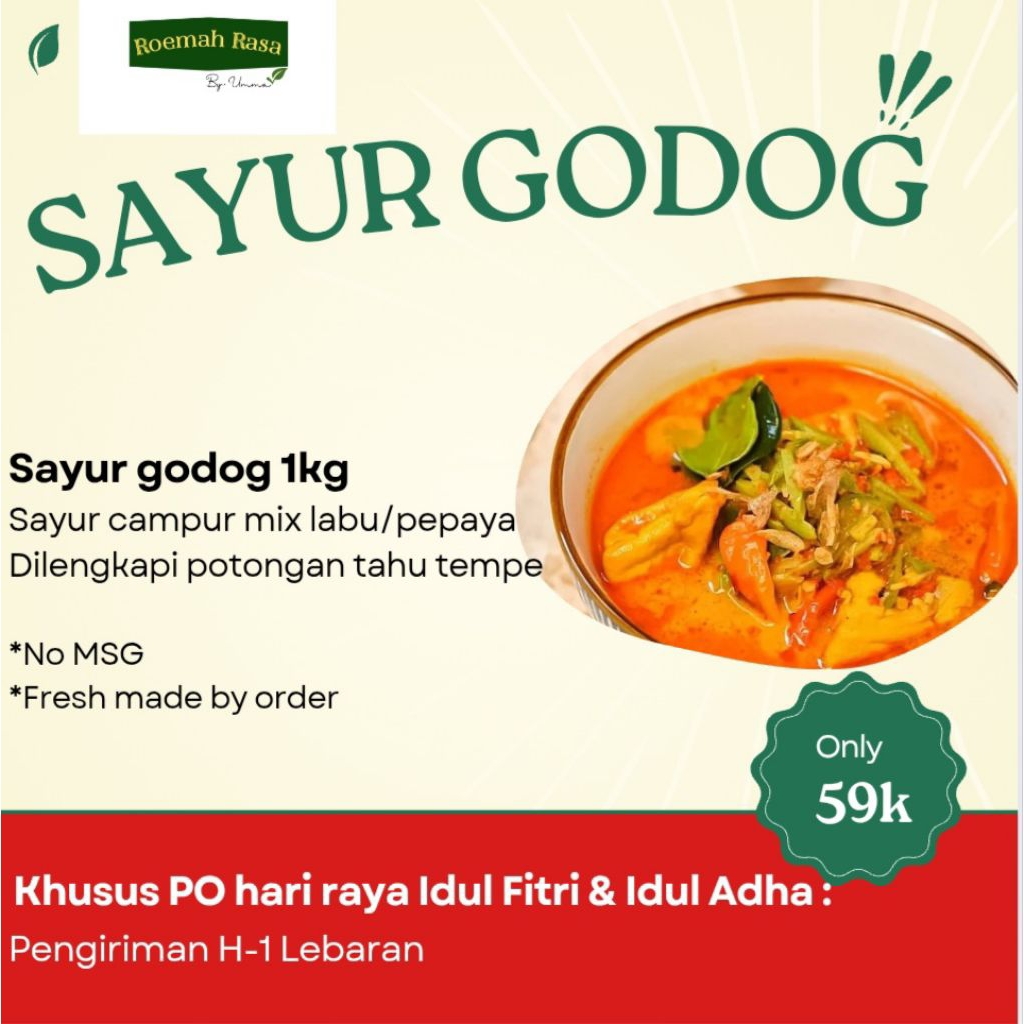 

SAYUR GODOG LABU/PEPAYA 1KG