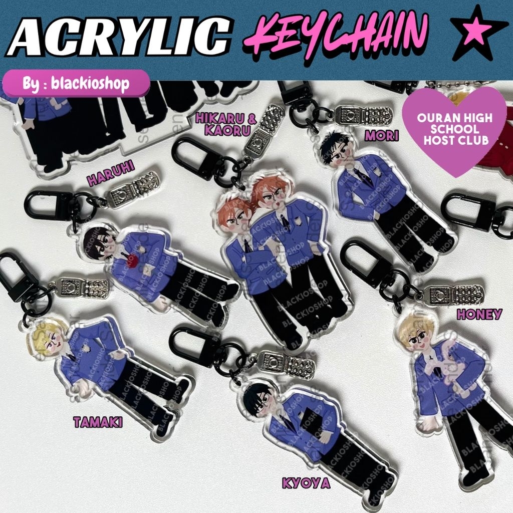 Ouran High School Host Club Keychain by Blackioshop