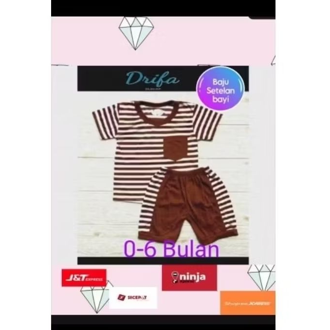 SETELAN BAJU BAYI NEWBORN LAKI-LAKI PEREMPUAN 0-6 BULAN STELAN ONE SET