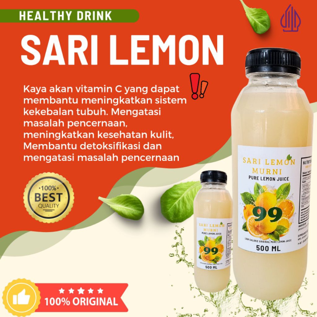 

SARI LEMON 500 ML. DIEKSTRAK DARI LEMON PILIHAN