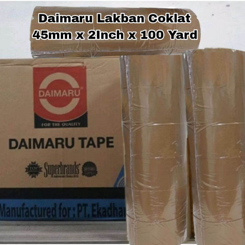 

(1 Slop 6 pcs) Daimaru Lakban Coklat 45mm x 2Inch x 100 Yard