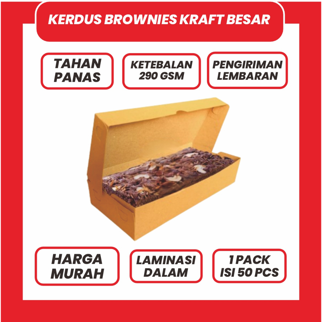 

KERDUS BROWNIES KRAFT- BROWNIES JUMBO BOX