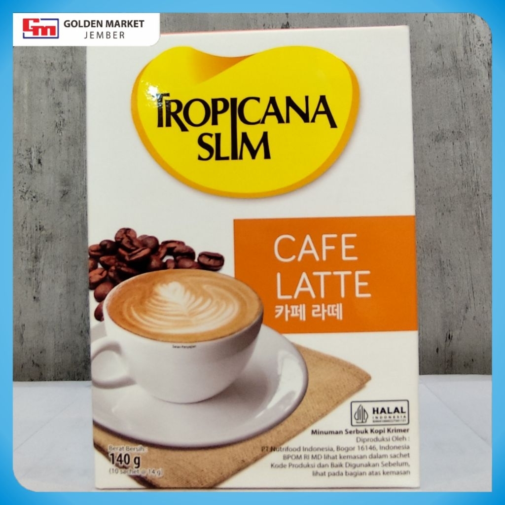 

Tropicana slim Cafe Latte kopi bebas gula