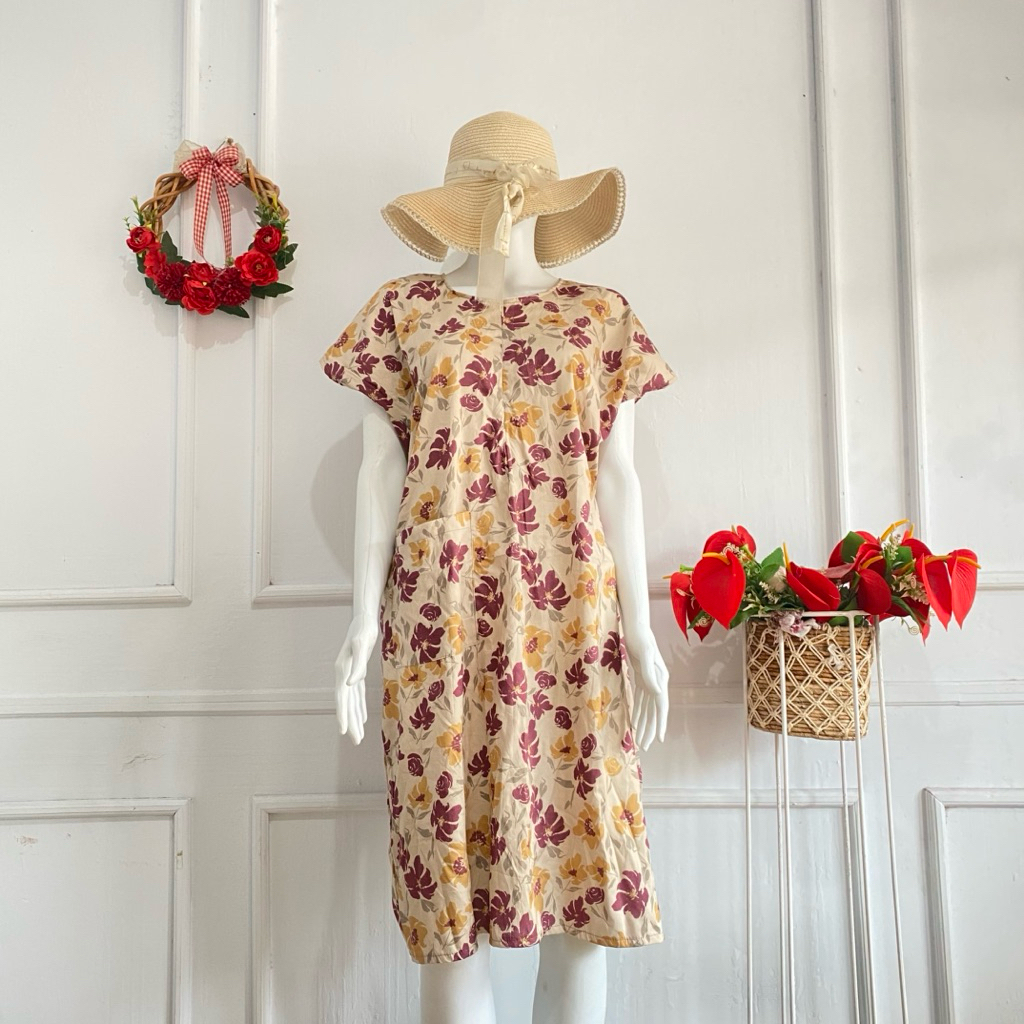 Daster panjang selutut busui kekinian