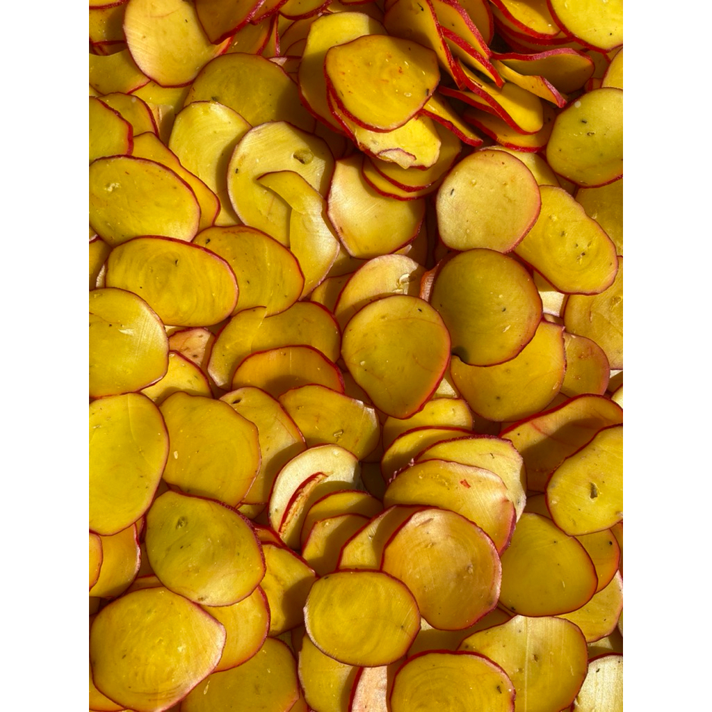 

500 gr / 1 KG Kerupuk Jengkol Merah Mentah Renyah Gurih