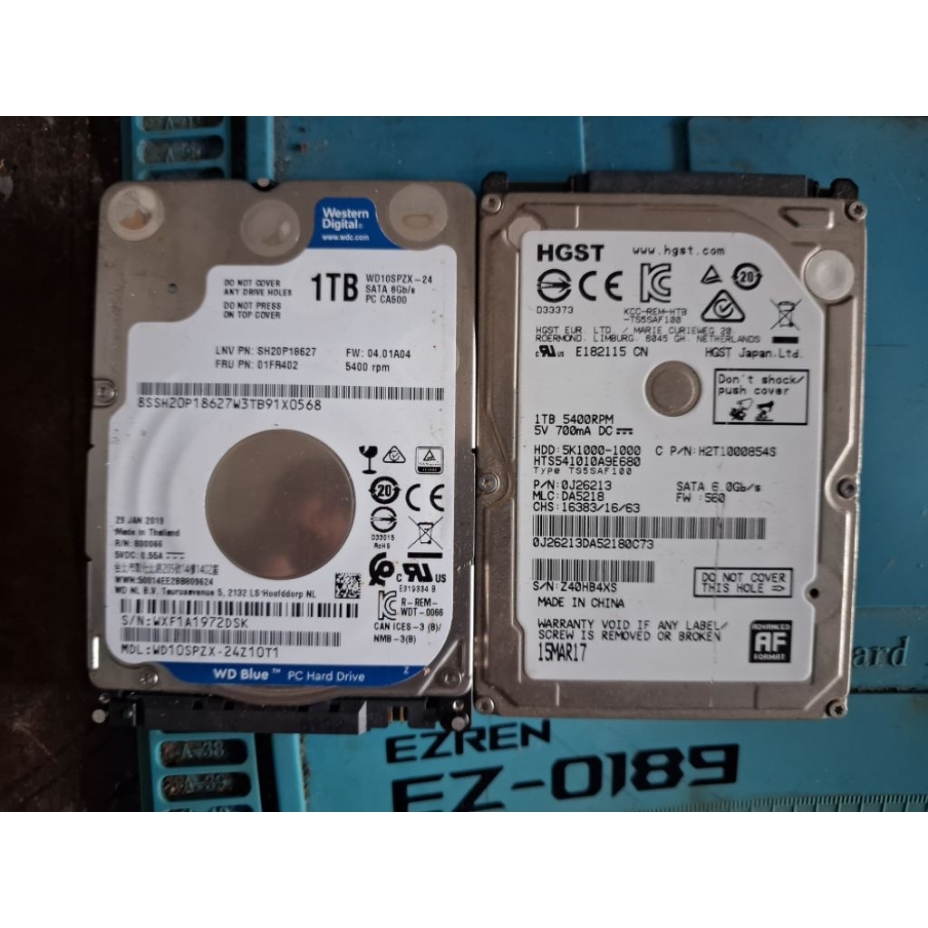 hardisk 2,5" kapasitas 1tb