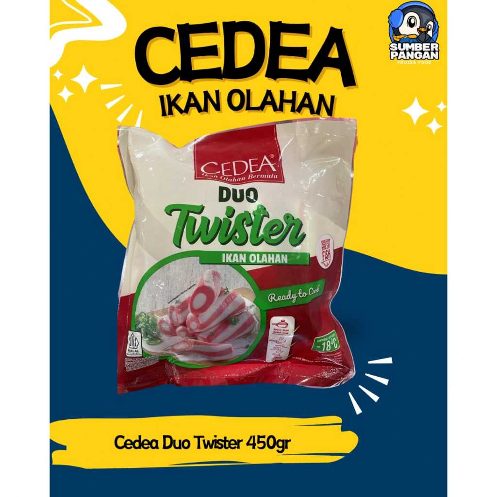 

Cedea Duo twister 500gr (ikan olahan)