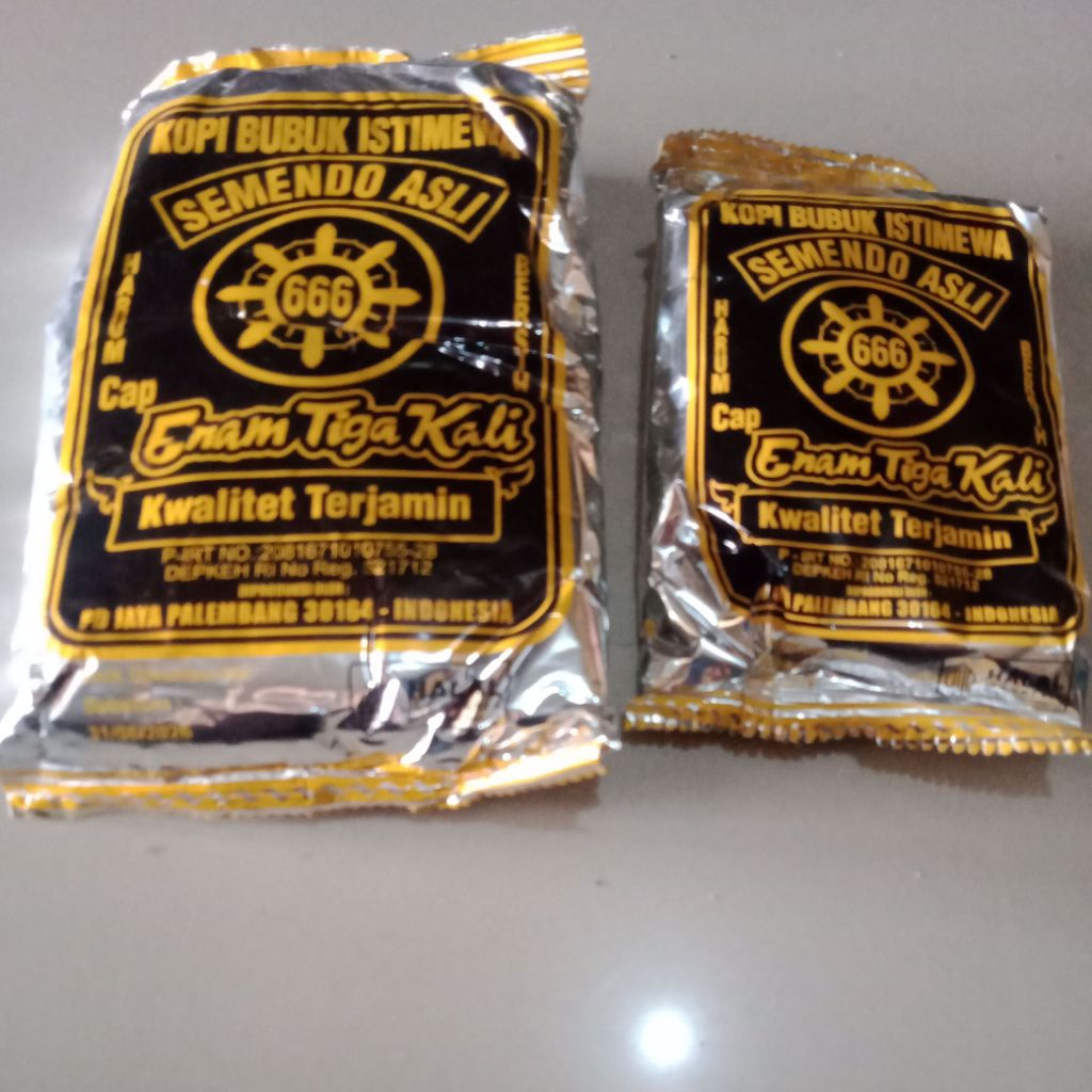 

kopi 666 semendo asli kopi 666 190gr 75gr