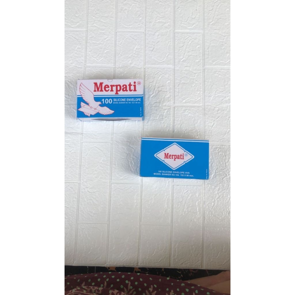 

MERPATI 100 SILICONE ENVELOPE 152 X 90 MM AMPLOP BESAR