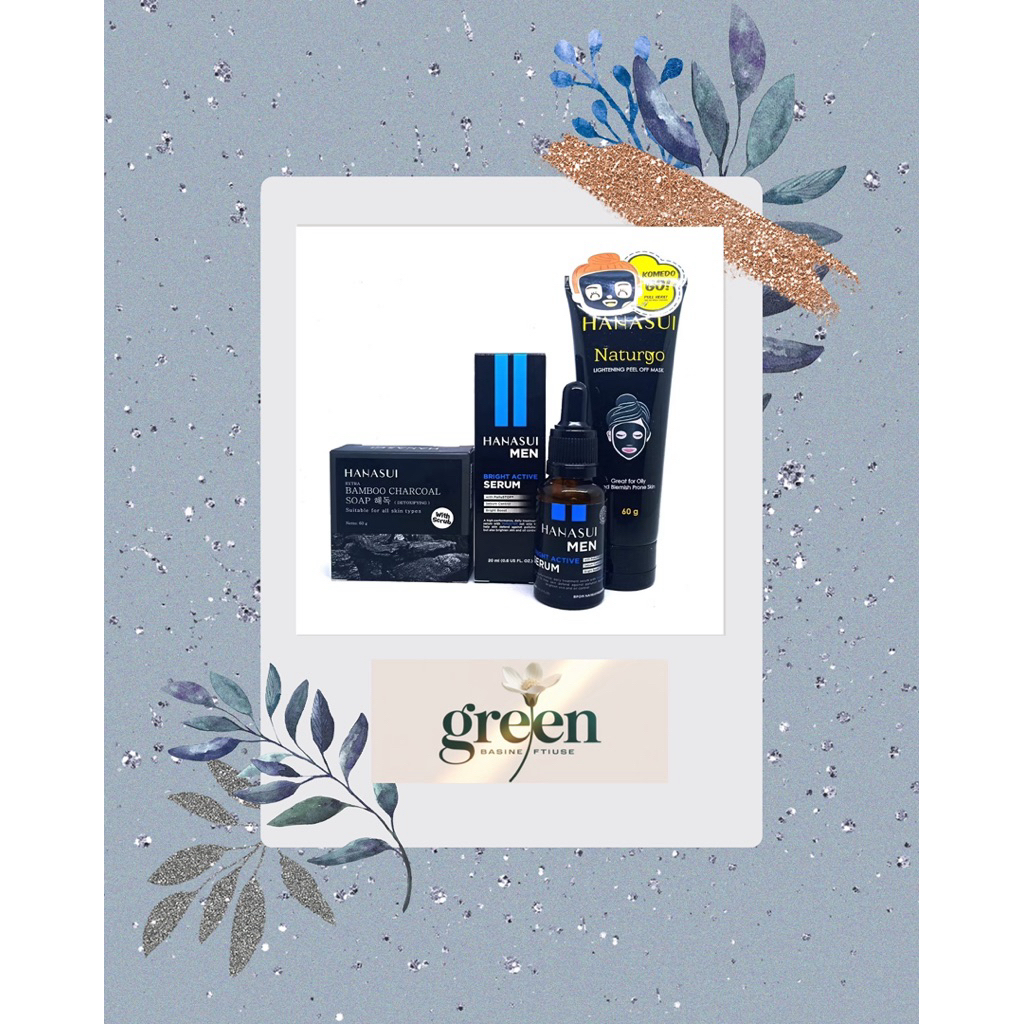 Hanasui Paket 3in1 Perawatan Wajah Pria
