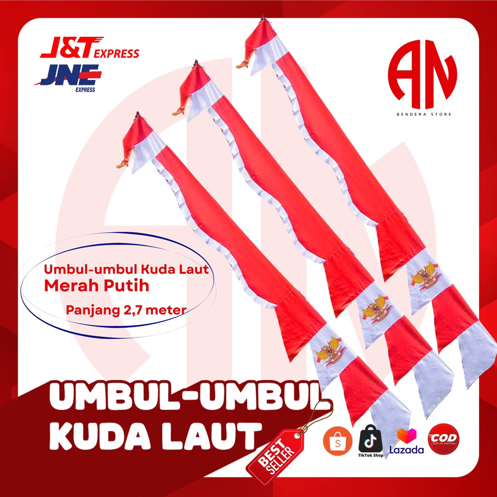BENDERA UMBUL UMBUL KUDA LAUT/BENDRA UMB UMBUL WARNA WARNI/BENDERA UMBUL UMBUL/BENDERA UMBUL UMBUL M