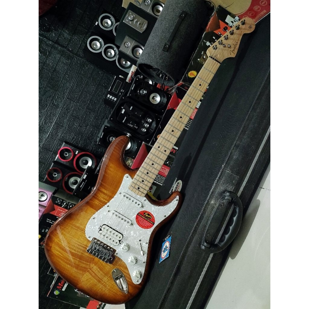 Gitar FENDER STRATOCASTER flame maple brust
