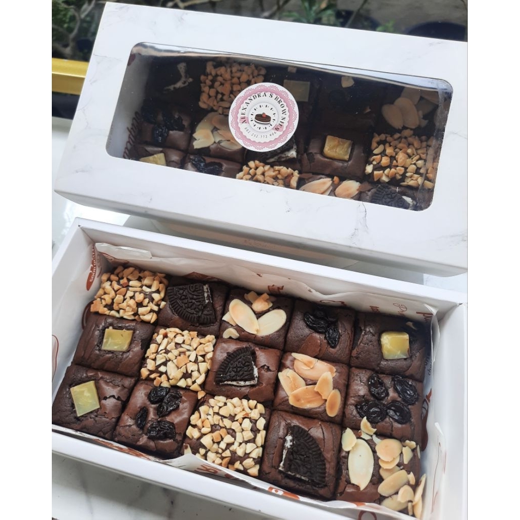 

fudgy brownies panggang