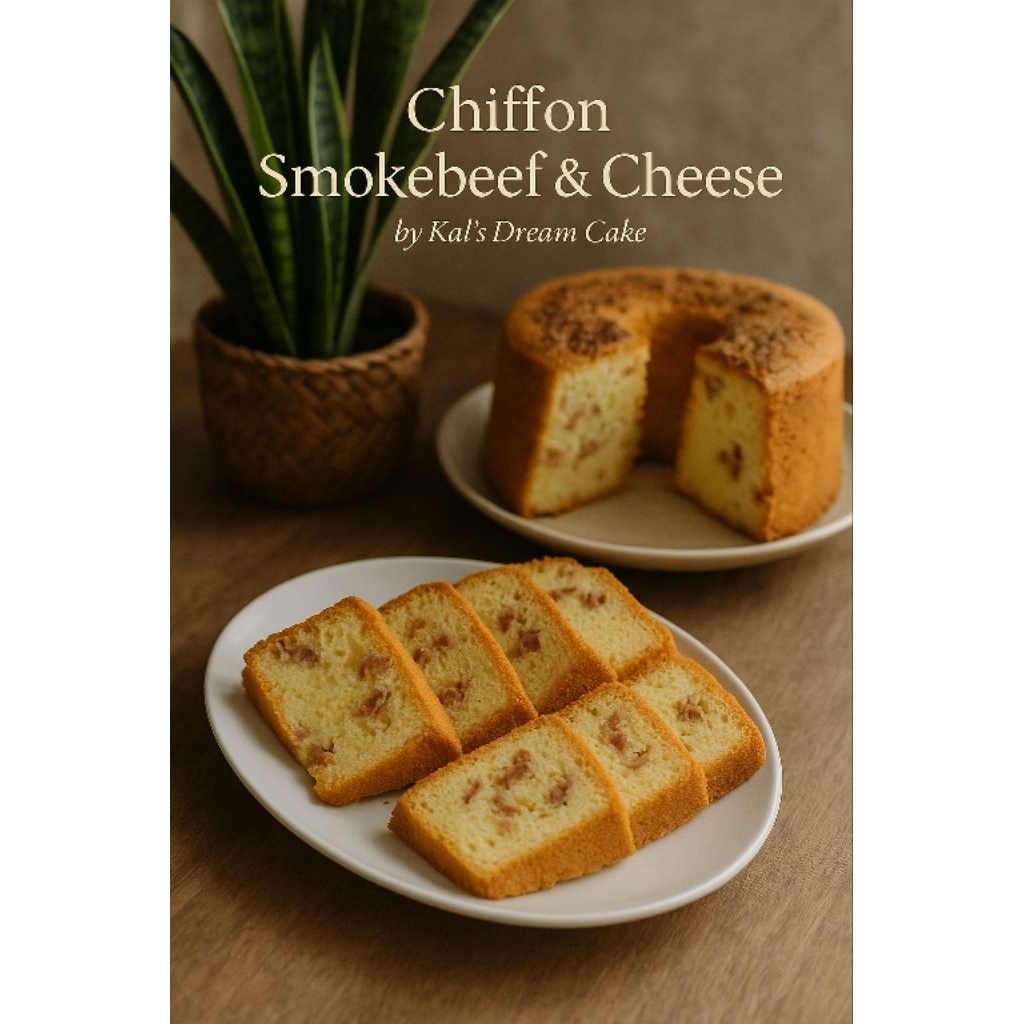 

Chiffon Cake Smokebeef & Cheese by Kal's Cake